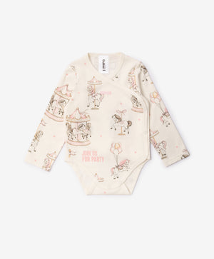 Gulliver Newborn bodysuit, set of 3 pcs Multicolored for Girls-Carousel
