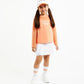 Gulliver Long-Sleeve Coral T-Shirt with Mesh Panels for Girl Mini-Court