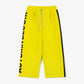 Gulliver Yellow Straight-Fit Knit Trousers with Side Stripes for Girls