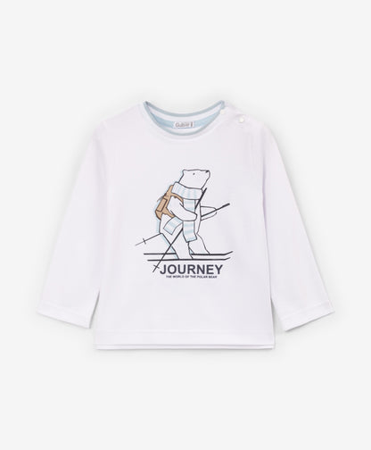 Gulliver Long sleeve t-shirt White for Boys Baby - NorthPole