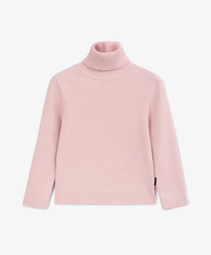 Gulliver Soft Pink Knitted Turtleneck for Girls