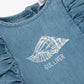 Gulliver Light Blue Short Sleeve Dress for Girls - Baby