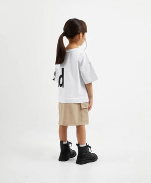 Gulliver Short Sleeve Dress White for Girl Mini-Ecuador