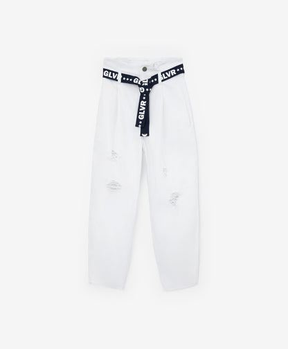 Gulliver White Trousers for Girls