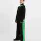 Gulliver Black Knitted Trousers with Green Side Stripes