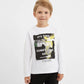 Gulliver White Long Sleeve with Print for Boys