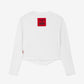Gulliver White Long-Sleeve T-Shirt with Print for Girls