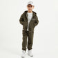 Gulliver Khaki Zip-Up Hoodies for Boy Mini-Expedition