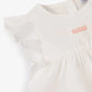 Gulliver White Short Sleeve Dress for Girls - Baby