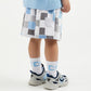 Gulliver Multicolor French Terry Shorts with Elastic Waist for Boy Mini-Pixels