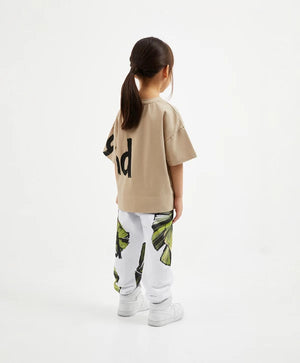 Gulliver Oversized Short-Sleeve Beige T-Shirt Girl Mini-Ecuador