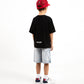 Gulliver Black Short Sleeve T-shirt with Lighthouse Print for Boy Mini-Lighthouse
