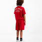 Gulliver Red Pique Shorts with Elastic Waist for Boy Junior-Transit