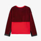 Gulliver Red Knit Long Sleeve Top with Mesh for Girls