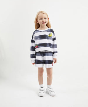 Gulliver Black and White Sweatshirts for Girl Mini-Smoothie