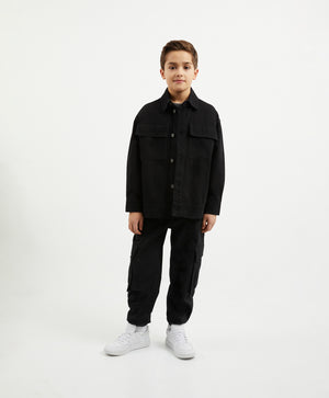 Gulliver Black Denim Jacket for Boy Junior-Matrix