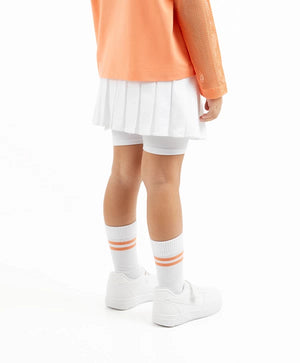 Gulliver White Pleated Skort  for Girl Mini-Court