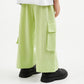 Gulliver Light Green Linen Cargo Pants for Girl Mini-Ecuador
