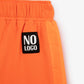 شورت Gulliver Orange Fleece Shorts بحواف متباينة للأولاد