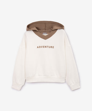 Gulliver Hoodie Milky color for Girls Junior-Show Jumping