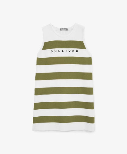 Gulliver Striped Sleeveless Knitted Dress for Girl Mini-Ecuador