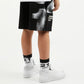 Gulliver Black Cotton Fleece Shorts for Boy Junior-Matrix