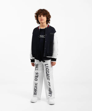 Gulliver Blue Jacket with Contrast Sleeves for Boy Junior-Transit