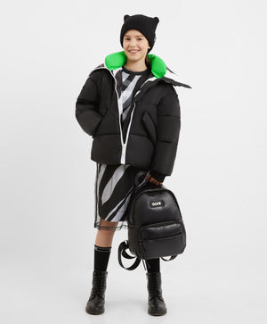 Gulliver Black Knitted Beanie for Girls