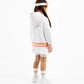 Gulliver White Hoodie with Typographic Print for Girl Mini-Court