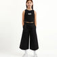 Gulliver Black Cropped Tank Top for Girl Junior-Hot Heart
