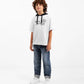 Gulliver White Hooded Short Sleeve T-shirts for Boys Junior-Transit