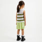 Gulliver Light Green Linen Cargo Shorts for Girl Mini-Ecuador