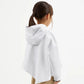 Gulliver  White Oversized Hoodie with Uneven Hemline for Girl Mini-Ecuador
