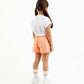 Gulliver Cropped Short-Sleeve White T-Shirt for Girl Mini-Court
