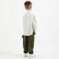 Gulliver White Poplin Shirt with Crushed Effect for Boy Mini-Expedition