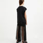 Gulliver Black Knit Tank Top with Destroy Effect for Girl Junior-Ballet