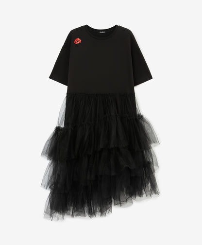 Gulliver Black Dress for Girl Junior Party-Art Object