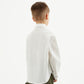 Gulliver White Poplin Shirt with Crushed Effect for Boy Mini-Expedition