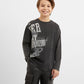 Gulliver Gray Printed Long Sleeve for Boys