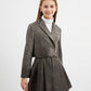 Gulliver Cropped Vintage Gray Eco-Leather Blazer for Girls