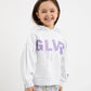 Gulliver White Hoodie with Bold Print for Girls
