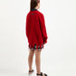 Gulliver Red Sweater for Gilr Junior-Hot Heart