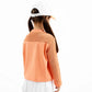 Gulliver Long-Sleeve Coral T-Shirt with Mesh Panels for Girl Mini-Court
