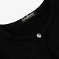Gulliver Black Cropped Cardigan with Lurex for Girls
