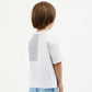 Gulliver White Short Sleeve T-Shirt with Print for Boy Mini-Pixels