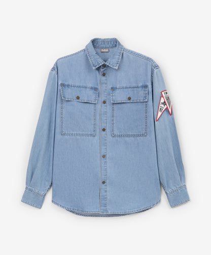 Gulliver Denim shirt Light blue for Boys Junior-College