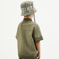 Gulliver Polo Shirt in Khaki with Trendy Uneven Dye for Boy Mini-Expedition