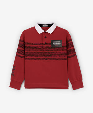 Gulliver Polo t-shirt Red for Boys Mini- Tartan