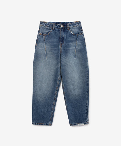 Gulliver Blue Mom-fit Jeans for Girl Junior-Hot Heart
