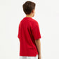 Gulliver Red Short Sleeve T-shirt for Boy Party-Art Object